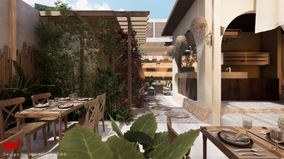 Khu phức hợp Nhà hàng - Quán cà phê - Sân thể thao - EN