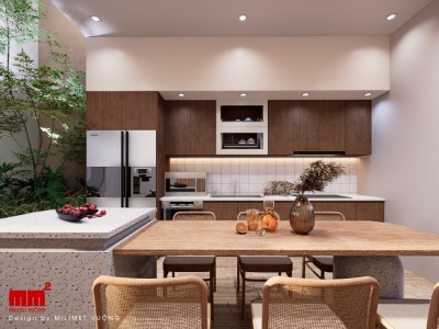 Nhà phố 2 tầng mặt tiền 4m thiết kế hiện đại, đơn giản, Cường House, Bình Dương