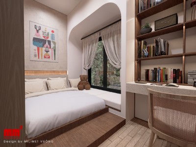 Nhà phố 2 tầng mặt tiền 4m thiết kế hiện đại, đơn giản, Cường House, Bình Dương