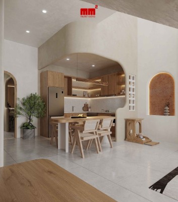 Nhà phố hiện mặt tiền đại diện tích nhỏ, kiến trúc ấn tượng kết hợp nội thất trang nhã lịch sự, Hoàng house, Đà Nẵng.