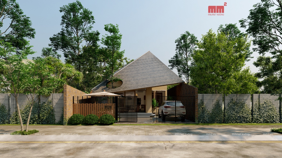 Quynh House, Nhà cấp 4 với yêu cầu thiết kế đặc biệt.