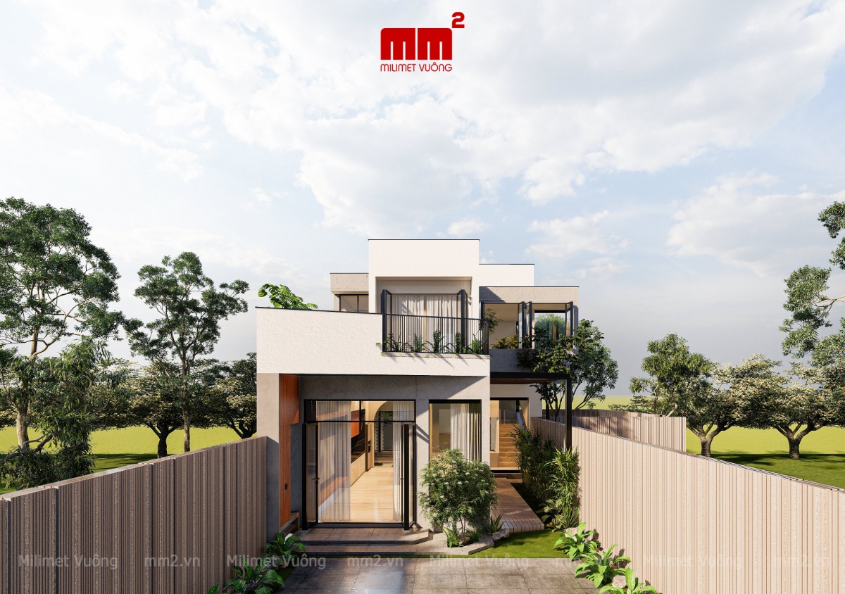 Thành Trịnh House - Thiết kế nhà phố 2 tầng ấn tượng
