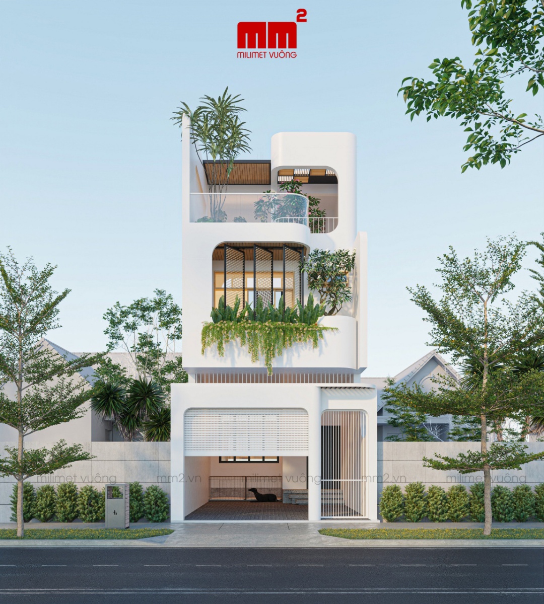 Chi House - Thiết kế nhà phố đẹp, phá cách