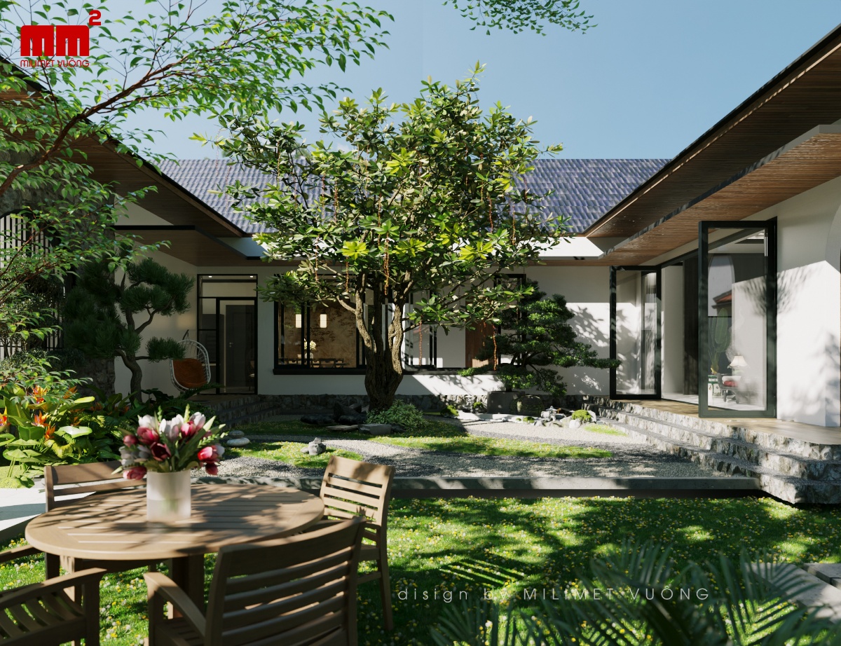 Triết house - Thiết kế nhà cấp 4 sân vườn thơ mộng